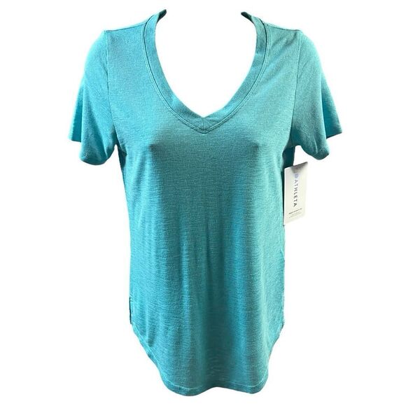 Athleta Teal Short Sleeve Tee - Picture 1 of 14